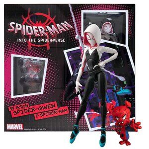 Spider-Man Action Figure Gwen Stacy Into The Spider Verse Toy Gift With Box